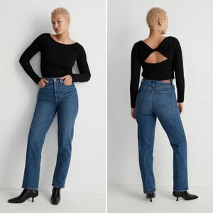 Madewell Curvy Perfect Vintage Straight Jean in Mayfield Wash Size 31